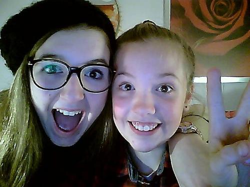 I'm 10 years old. My idols are 6 weenies, named @Cimorelliband #CimFam #BelieveIt Followed by Lisa, Lauren and Amy! Skyped with them on 10-13-12 !