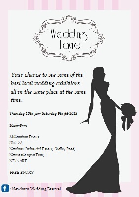 Newburn wedding festival will be a spectacular event from the 10th of January 2013 that will hold exhibitors to help you plan your special day.