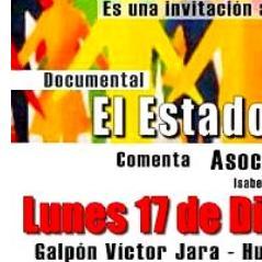 Ciclo de Foros y Documentales Conversatorios en el Galpón Víctor Jara, todos los Lunes a las 19:30 horas. Entrada Liberada.
