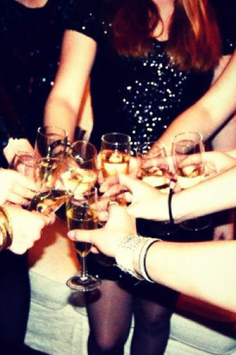 Time to drink champagne and dance on the table.