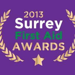 Surrey First Aid Awards 2013, in partnership with Surrey First Aid Training. http://t.co/oqOB6iiX WE FOLLOW BACK