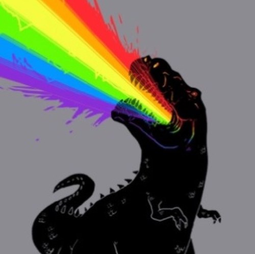 RainbowDinoClub's profile picture. Rainbow with dinosaurs, that needs to be a club, SO WE MADE IT HAPPEN.