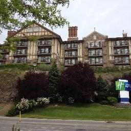 Holiday Inn Express located atop a basalt rock in downtown Spokane with the Best View of Spokane!