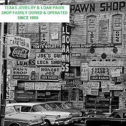 Texas Jewelry and Loan is a family owned pawnshop. Our store is clean, comfortable and friendly, with a great selection, great deals, and fast easy loans.