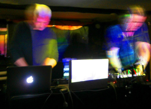 Making a racket with microphones and laptops