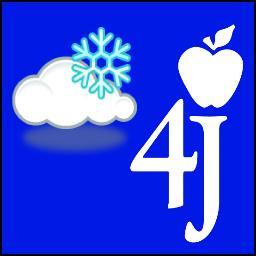 Follow @4Jweather for alerts by 6:30 a.m. when Eugene School District 4J is closed, delayed, or has buses on snow routes due to weather. NO CHANGE = NO ALERT.