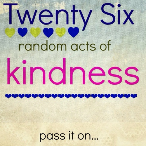 26ActsOfKindnes's profile picture. Promoting the #26Acts movement started by @AnnCurry. Committing to 26 acts of kindness in honor of the Sandy Hook Elementary School victims.