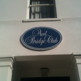 The Acol Bridge Club in West Hampstead, London is the most famous bridge club in the world and the birthplace of the Acol bidding system.