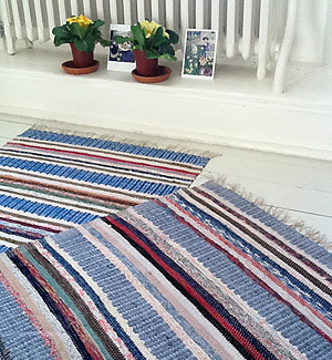 We sell beautiful Swedish rag rugs, both vintage and modern.  We are committed to the preservation of traditional weaving skills and knowledge.