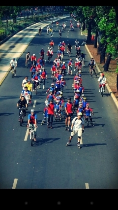 Inline Skate Club from JAKARTA. Tuesday&thursday 4pm, saturday 3pm and sunday at 9am