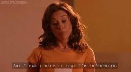 It's Gretchen Wieners here, basically i come up with the word 'FETCH' and i can't help it that i'm so popular. Regina George is a fugly slut!