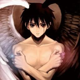 my father Kain who's spear i'm wielding is missing. i'm blessed with my mother @chaos_bird's wings and cursed with her blindness. brother: @Zack_1stClass