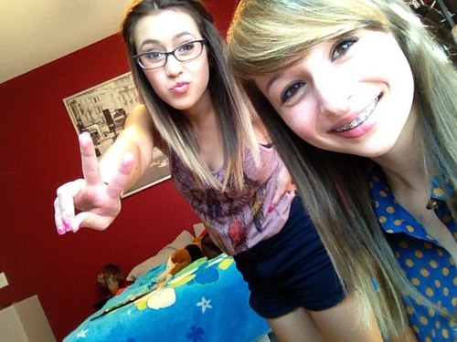 2 girls loving 1D(: Dedicated since day one. Take us home! We are Living while were young ✌ #LTFUorSTFU