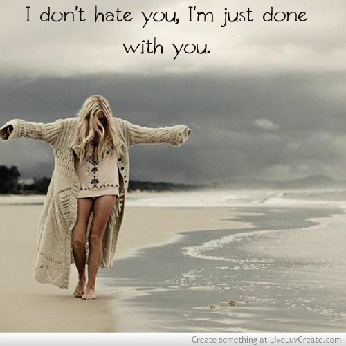 Learning how to let go.