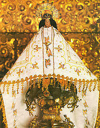 Lugar de oración de los devotos de la Virgen de Juquila, Oax.