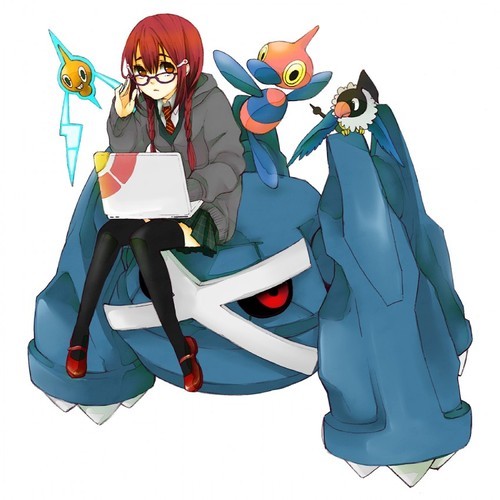 [17] Hillary, genia informática, amante de la tecnología, en el corazón y mente de @AcromoFTW desde el 25/12, toca mi Laptop y te golpearé. [#PokeTwitter #OC].