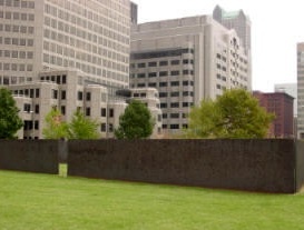 Richard Serra sculpture 'Twain' on the @GatewayMall