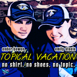 topicalvacation's profile picture. An audio and (coming soon) video podcast featuring random conversation between hosts @EnderBowen & @TheEmilySteele. Follow for wonderful husband-wife banter!