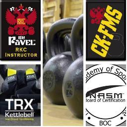 We use kettlebells, TRX, FMS, and body weight exercises to maximize your health, strength, endurance and body composition.