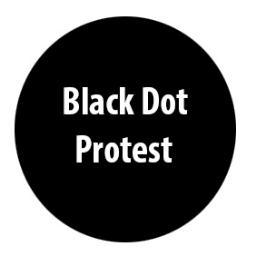 We protest against Eve Teaze and Sexual assaults. This dot will always remind u that u can stand on right side. And do good.