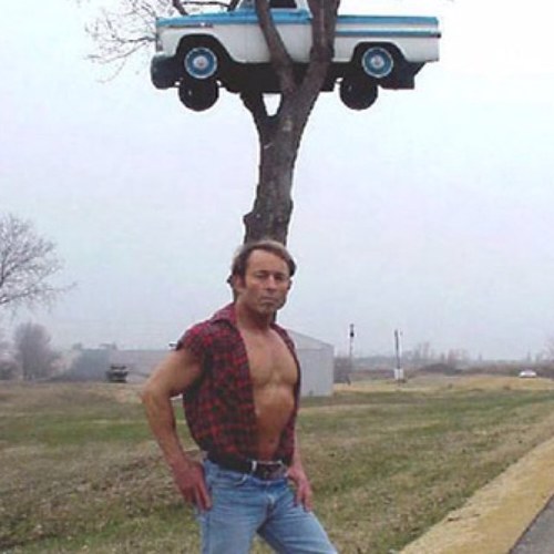 Biggest bad ass mother trucker round these territories that yer eyes ever did see I tells ya. Follow me before i smack yas silly over the head with my 2 by 4