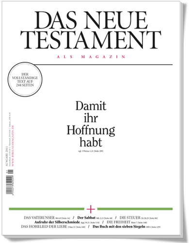 NTMagazin's profile picture. Neues Testament, Magazin, 244 Seiten, Text der Einheitsübersetzung, Design, Typographie, Oliver Wurm, Andreas Volleritsch,