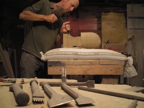 Kay Owen is a stone carver and restoration mason. He received his City & Guilds as a bricklayer in London, England.