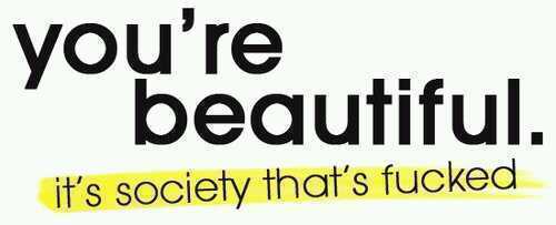 Guess what? You ARE beautiful. If you have problems (w/ bullying, cutting etc) DM or email youarebeautiful84@gmail.com We're always here to listen