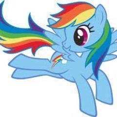 Hey! I am RainbowDash I live in Ponyville I am a Pegasus and I enhance the Element Of Loyalty.