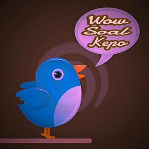 Jawab soalnya sesuka hati kamu.
99% Soal hanya untuk Hiburan.

Format kirim pertanyaan: #WSoalKepo pertanyaan Kepo (via: @idtwitterlo)