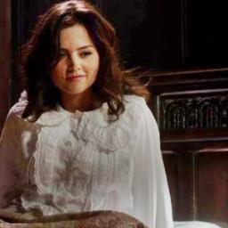 Clara Oswin Oswald The Girl Who died twice. | there's a man up in the clouds and he is going to help us not have bad dreams he is going to save the world .