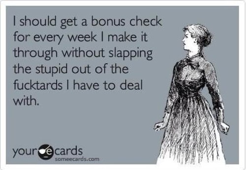 Working retail and having to deal with stupid people all day. If you work in retail, you can probably relate.  #retailpains.