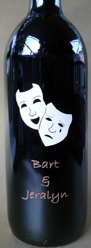A glass artist, by sandblasting, I create emotions, with my etched  wine bottles for occasions, and glass art, my other fun, I ride on my Rans recumbent rider