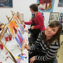 Painting Classes with Wine! 2015 Ga. teacher of the year finalist.