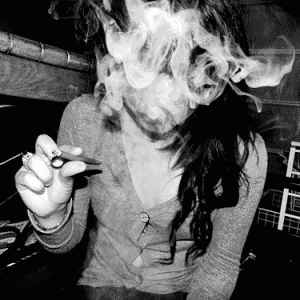 I let her suck my dick, and then i fuck her to some drake and then i let that kush burn.