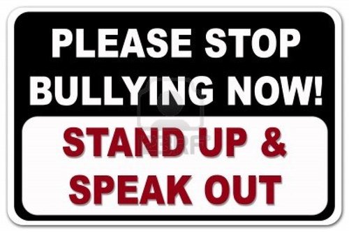 If you're getting bullied tell someone.YOU'RE NEVER ALONE
