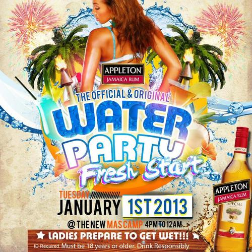 waterpartyja's profile picture. @AppletonJamaica presents
The Official and Original @WaterPartyJa
1ST JANUARY 2013 at The NEW MAS CAMP
MIX DRINKS INCLUSIVE!!
