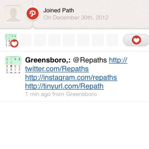 Repaths's profile picture. Repath @Repaths http://t.co/J8q92q2k
http://t.co/UnkBDxUF http://t.co/h0bZo7Ne
Follow Twitter @greensboro_nc