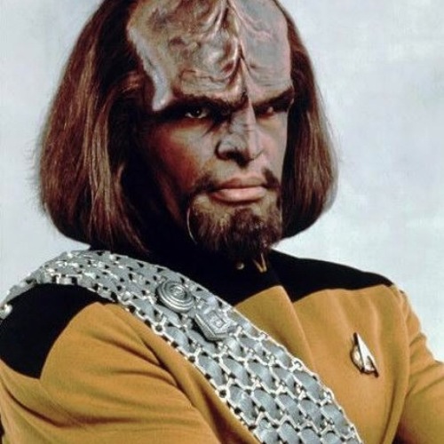 Brave Klingon warrior. Respected Starfleet officer. Father. Widower. One time plaything of Counsellor Troi. Klingon pilates instructor. Not a merry man.