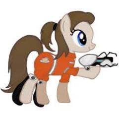 Hi! I'm Portal Pony, and I am just a test subject in Equestria Laboratories! Test Subject #8953
