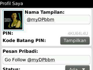 DP BBM yg ngena bgt di kamu,bisa jadi lucu,galau sampe yg kamu bangetttt.Go follow @myDPbbm pantau terus timeline nya #RECOMMENDED