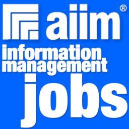 AIIMJobs's profile picture. Information Management Jobs from AIIM, The Global Community of Information Professionals.