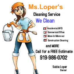 LopersCleaning's profile picture. Call for a free estimate 919-986-0702
Serving all #Cary, #Apex, #Wendell and all of #Raleigh, NC Surrounding Areas.
https://t.co/hWrFlAF7