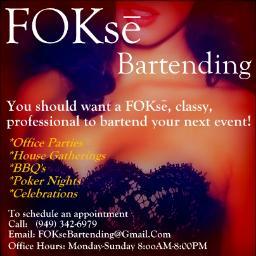 Getting FOKse and tending your next event! xo