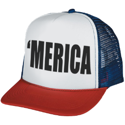 We are the creators of the classic 'Merica hat! We also love America, and all things USA. 'MERICA!