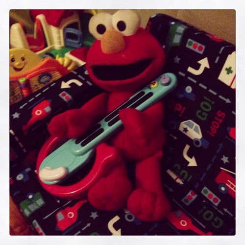 Elmo has all the New York guitar training from the cats at Sesame Street. He's incomparable and completely wild on a six string.