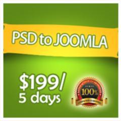 The reins of Joomlaintegration are in the hands of seasoned Joomla experts. We convert PSD to Joomla @ $199/5 Days. Call Us: (800)704-0428