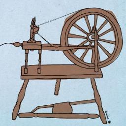 Escritora de cuentos.
Cosiendo mi primera novela.