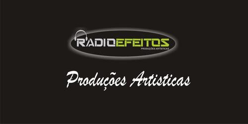 Jingles, Spots, Vinhetas, Programas para emissoras de rádio, Campanhas Políticas, Trilhas Sonoras, Espera Telefônica.