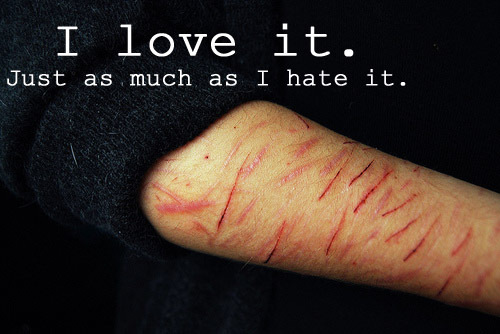 Self harm, depression.